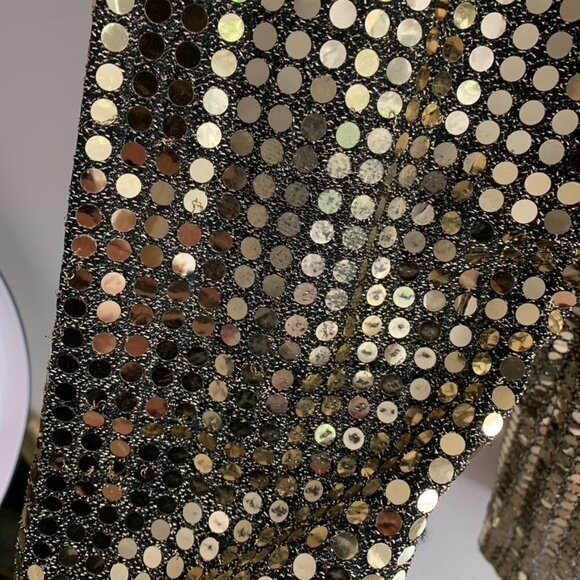 Vintage Braemar Jeremy Scott Blazer Sequins Metallic 90s Jacket Shoulder pads - Picture 10 of 16